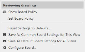 Column context menu