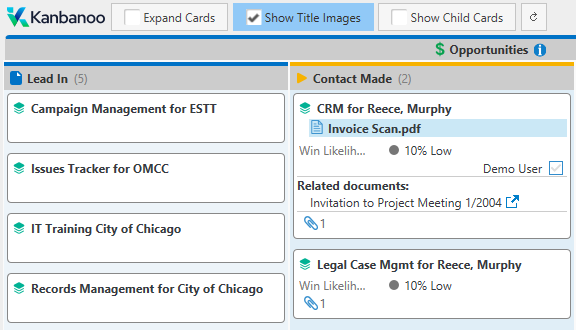 Image of expanded Kanban card